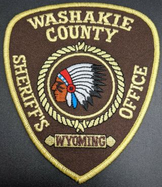Washakie County Wyoming Sheriff Patch Wy Police Enforcement Safety Patrol Agency