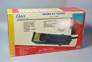 Vtg Oster Golden A5 Single Speed Professional Animal Clippers W/detachable Blade