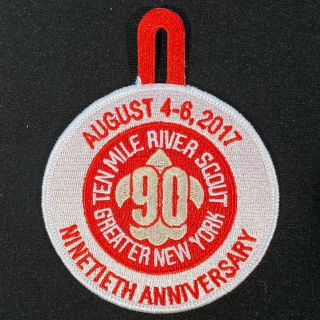 2017 Participant Patch Ten Mile River Reunion,  Tmr 90th Anniversary Pocket Patch