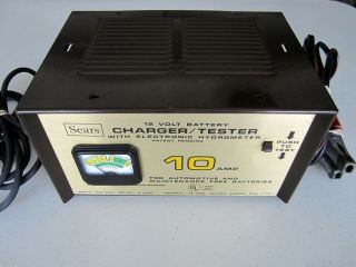 Vintage Sears Craftsman 12 Volt 10 Amp Battery Charger 934 - 71107 Electrolysis
