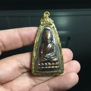 Phra Lp Thuad Wat Changhai Amulet Pendant Luck Rich Charm Protected Vol.  8