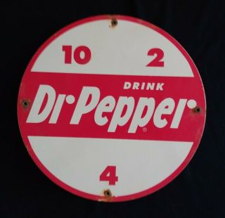 Vintage Drink Dr.  Pepper 10,  2,  4 Porcelain Advertising Sign