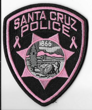 Santa Cruz Police Department,  California Pink (shoulder) Patch Project