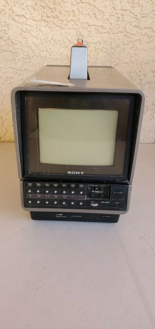 Vintage Sony Trinitron Portable Color Tv Kv5200 Crt Television