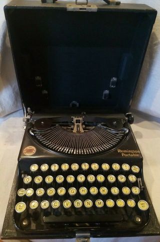 Vintage 1920’s Remington Portable Typewriter Model 2 -