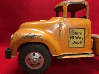 Vintage 1950’s Tonka Toys State Hi Way Dept Truck / Cab Only 3