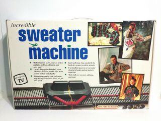 Vintage Bond Incredible Sweater Ultimate Knitting Machine Maker Vintage,