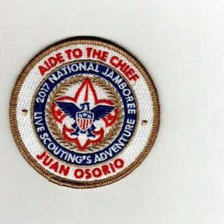 2017 Boy Scouts National Jamboree Aide To The Chief Juan Osorio Patch