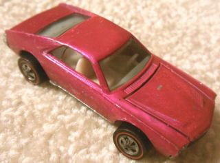 Vintage 1960s Mattel Redline Hot Wheels - Custom Amx - Pink Spectraflame
