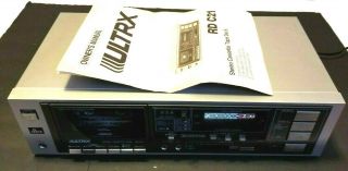 Vintage Sanyo Ultrx Model: Rd C21 Stereo Cassette Tape Deck Made In Japan