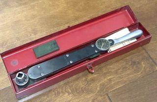 Vintage Snap - On Tools Torqometer 1/2 " Drive W / Steel Box