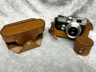 Vintage Argus C - 44 Film Camera 50mm & 100 mm Lens,  Viewfinder,  Leather Cases 2