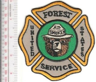 Smokey The Bear Vintage Retro United States Forest Service Usfs Vel Hooks Patch