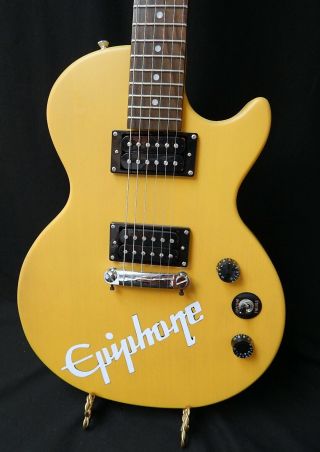 2012 Epiphone Special Model Electric Guitar Vtg Yellow 0066 2