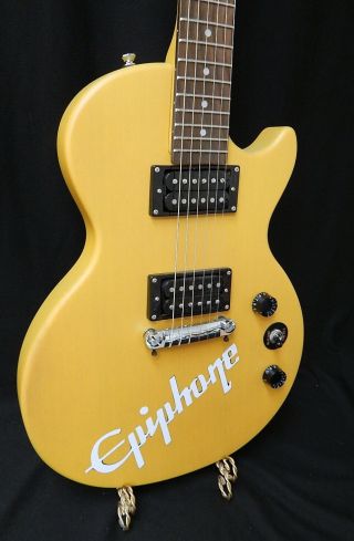 2012 Epiphone Special Model Electric Guitar Vtg Yellow 0066 3