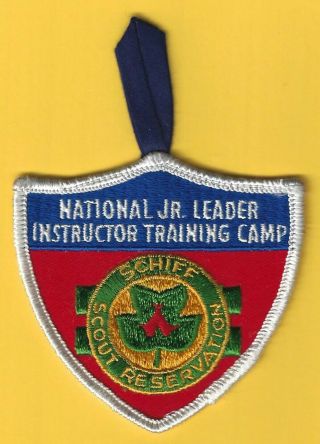 Schiff Scout Reservation National Jr Leader Instructor Training Camp Patchw/loop