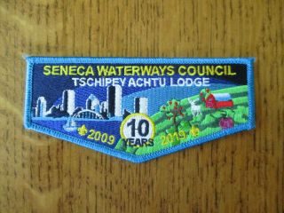 Boy Scout Oa Tschipey Achtu Lodge 95 2019 Flap Seneca Waterways Council,  Ny