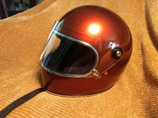 Biltwell Gringo S Retro Vintage Motorcycle Helmet Copper - Medium