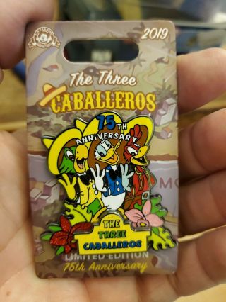 Disney The Three Caballeros 75th Anniversary Pin Jose Panchito Donald
