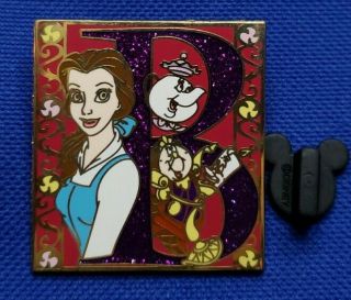 Storybook Initial Belle,  Letter B - Beauty And The Beast - Disney Pin