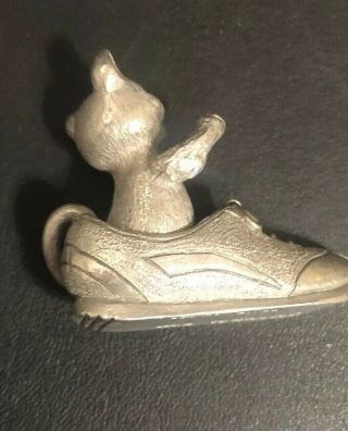 Spoontiques Cat in a Shoe Figurine 1 1/4 