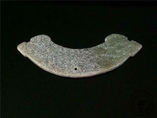 Antique Old Chinese Nephrite Celadon Jade Netsuke Pendant Hong Shan Culture