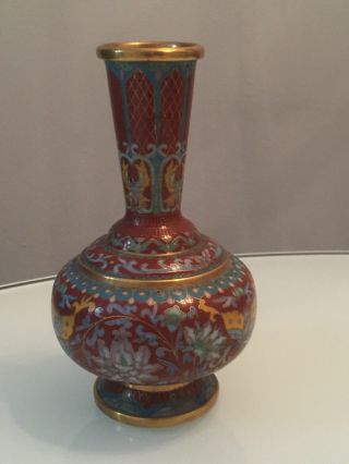 Vintage Chinese CloisonnÉ Bottle Vase