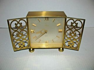 Vintage Imhof Baurer - Luzern 15 Jewel Swiss Mantle Clock - 5 " X 5 " Ser 746635