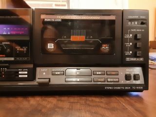 IMMACULATE Sony TC - W530 Dolby Stereo Dual Cassette Deck Player Recorder Vintage 3