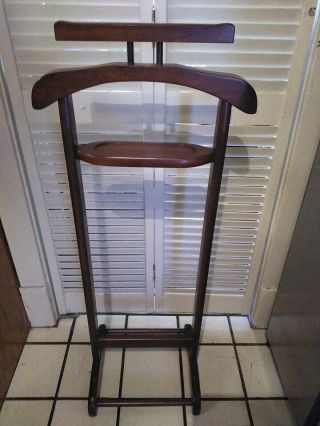 Bombay Company Mens Valet Suit Stand Vintage Prep Rack Display W Watch Coin Tray
