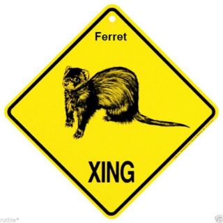 Ferret Crossing Xing Sign