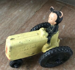 1940 - 50’s Sun Rubber Mickey Mouse Tractor