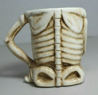 Vintage Patent TT Japan Skull Skeleton Nodder Ceramic Mug K3 2