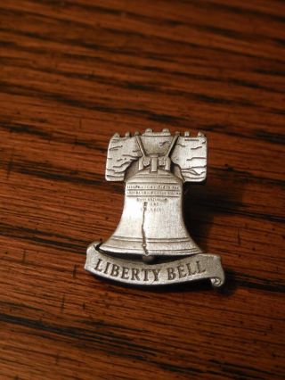 Scenic Designs Liberty Bell Solid Pewter Pin