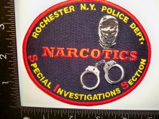 Rare Rochester,  Ny Police Sis Narcotics Patch Spl Inv.  Sect.  Dea Drug Tf Gman