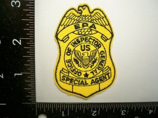 Rare Federal Epa Oig Sa Seal Patch Washington,  Dc Environmental Police Tf