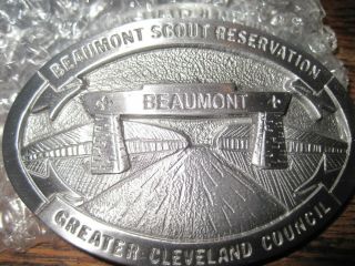 Boy Scout Beaumont Scout Reservation Greater Cleveland Council Belt Buckle