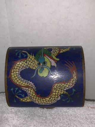Chinese Cloisonne Dragon Box