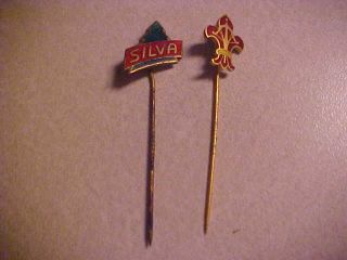 Silva Compass & Sweden Boy Scout Stick pins from 1952 2