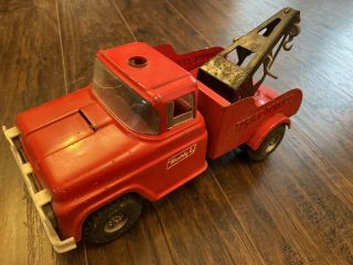 Vintage Red Buddy L Wrecker Tow Truck Towing Service - Restoration Parts Repair