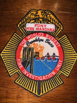 Vintage York City Fire Department Patch Fire Marshal