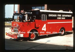 Chicago Il Squad 4 1966 Mack Mb Squad Fire Apparatus Slide