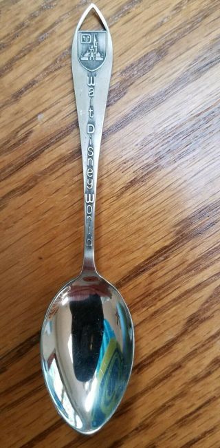 Vintage Sterling Silver Walt Disney World Souvenir Collector Spoon