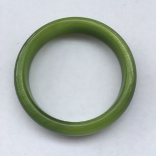 58 - 60mm Chinese Natural Green Lavender Nephrite Jade/ Gems Bracelet Bangle