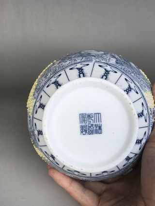 Chinese antiques Handmake porcelain QIANLONG MARK vase B135 3