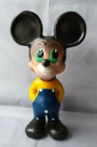 Vintage Mickey Mouse 1960 Walt Disney Productions.  Rubber Doll - Toy.