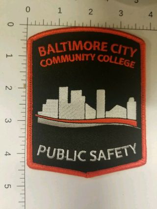 Baltimore City,  Maryland Community College Public Safety Patch