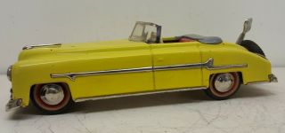 Vintage Us - Zone Germany Distler Tin Wind - Up Convertible Car W/key