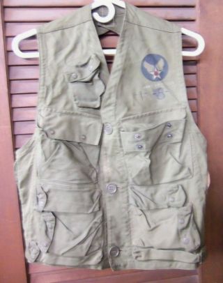 Vintage Wwii Us Air Force Emergency Sustenance Flight Vest Type C - 1
