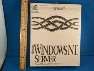 Microsoft Windows Nt Server 3.  5 Cdrom,  Diskettes Cib Big Box Vintage Software